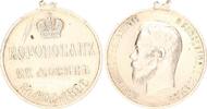 Medaille 1896 Russland Medaille Zar Nikolaus II. silberne Verdienstmedaille 1896 zur Krönung ss