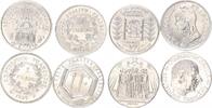 Frankreich - Republik 4 x 1 Franc 4 x 1 Franc 1988,89,92,95 -