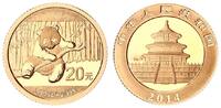 China 20 Yuan Panda 1/20 Unze Gold -