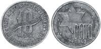 Deutschland / Polen / Getto Litzmannstadt 10 Mark (mit Echtheitszertifikat) Getto Litzmannstadt 10 Mark 1943 Aluminium -