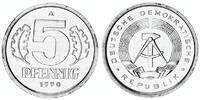 DDR 5 Pfennig Aluminium -