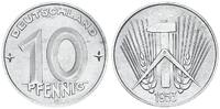 Deutschland / DDR 10 Pfennig seltenes Jahr / Münzzeichen -