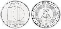 DDR 10 Pfennig Aluminium -