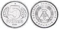 DDR 5 Pfennig Aluminium -