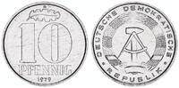 DDR 10 Pfennig Aluminium -