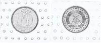 DDR 10 Pfennig Aluminium -