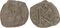 Antike / Byzanz Justinus II Halbfollis Byzanz Justinus II. 565-578 n.Chr Konstantinopel Bronze Halbfollis -