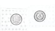 DDR 1 Pfennig Aluminium in original Folie der Staatsbank -