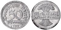 Deutschland / Weimar 50 Pfennig Materialprobe Eisen Aluminium plattiert -