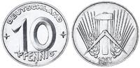 Deutschland / DDR 10 Pfennig seltenes Jahr / Münzzeichen -