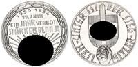 3. Reich/Österreich Propaganda Medaille Ein Jahr Verbot 19. Juni 1933 - 1934 -