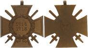 Kaiserreich Orden Ehrenkreuz für Frontkämpfer mit Schwerter ohne Band Hersteller ESL -