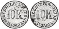 Österreich 10 K KuK Offiziersstation D. Gabel -
