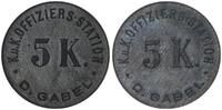 Österreich 5 K KuK Offiziersstation D. Gabel -