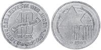Deutschland / Polen / Getto Litzmannstadt 10 Mark (mit Echtheitszertifikat) Getto Litzmannstadt 10 Mark 1943 Aluminium -