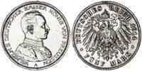 Preußen 5 Mark Kaiser in Uniform Wilhelm II -