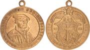 Medaille 1883 Deutschland Kaiserreich Bronze 1883 Medaille auf Luthers 400. Geburtstag 1883 ss