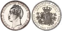 Herzogtum Anhalt 1 Vereinstaler Silber Leopold Friedrich - Anhalt Vereint -