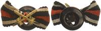 Kaiserreich/3.Reich Orden Knopflochspange Ehrenkreuz für Frontkämpfer mit Schwerter -