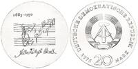 Deutschland - DDR 20 Mark Silber Komponist Johann Sebastian Bach -