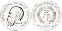 Deutschland / DDR 20 Mark Silber Friedrich Engels -