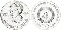 Deutschland - DDR 10 Mark Silber Heinrich Heine Dichter und Schriftsteller -