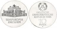 Deutschland - DDR 10 Mark Silber Semperoper Dresden -