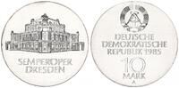 Deutschland - DDR 10 Mark Silber Semperoper Dresden -