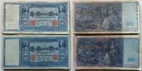 Deutsches Reich Lot 40 x 100 Mark rotes Siegel, Flottenhunderter, Händlerposten, insgesamt 40 Stück! -