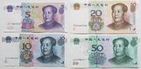 China 5, 10, 20, 50 Yuan Mao -