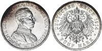 Preußen 5 Mark Silber Kaiser in Uniform Wilhelm II. -