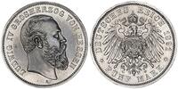 Hessen 5 Mark Silber Großherzog Ludwig IV. J.71 -