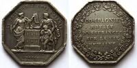 Frankreich Silbermedaille, großer Silberjeton Compagnie Royale d' Assurances sur la Vie Humaine, Versicherung -