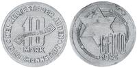 Deutschland / Polen / Getto Litzmannstadt 10 Mark (mit Echtheitszertifikat) Aluminium 3,42g aus dem New Yorker Lot -