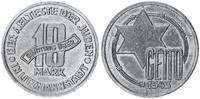 Deutschland / Polen / Getto Litzmannstadt 10 Mark (mit Echtheitszertifikat) Aluminium 3,34g aus dem New Yorker Lot -