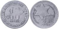 Deutschland / Polen / Getto Litzmannstadt 10 Mark (mit Echtheitszertifikat) Aluminium 2,63g aus dem New Yorker Lot -