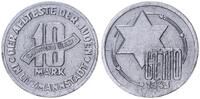 Deutschland / Polen / Getto Litzmannstadt 10 Mark (mit Echtheitszertifikat) Aluminium 2,62g aus dem New Yorker Lot -