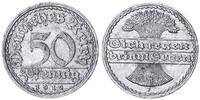 Deutschland / Weimar / Inflationszeit 50 Pfennig J.301 Seltenes Jahr/ Münzzeichen * -
