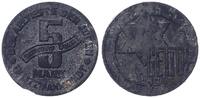Deutschland / Polen / Getto Litzmannstadt 5 Mark (mit Echtheitszertifikat) 0,97 g MAGNESIUM !!! aus dem New Yorker Lot -