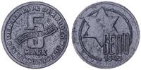 Deutschland / Polen / Getto Litzmannstadt 5 Mark (mit Echtheitszertifikat) 1,02 g MAGNESIUM !!! aus dem New Yorker Lot -