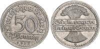 Weimarer Republik 50 Pfennig letzte Ziffer im Stempel nach oben geändert -