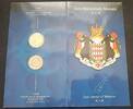 Monaco Sondersatz 1€ Rainier III. und Albert, 2€ Rainier III. -