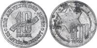 Deutschland / Polen / Getto Litzmannstadt 10 Mark (mit Echtheitszertifikat) Aluminium 2,56g aus dem New Yorker Lot -