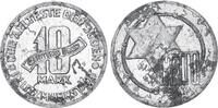 Deutschland / Polen / Getto Litzmannstadt 10 Mark (mit Echtheitszertifikat) Aluminium 3,35g aus dem New Yorker Lot -
