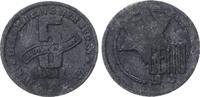 Deutschland / Polen / Getto Litzmannstadt 5 Mark (mit Echtheitszertifikat) 1,08 g MAGNESIUM !!! aus dem New Yorker Lot -