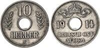 Kolonien / Ostafrika 10 Heller DOA Lochgeld J.719 -