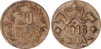 Kolonien Deutsch-Ostafrika 20 Heller DOA J.724b Messing -