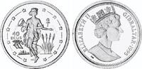 Großbritannien - Gibraltar 40 Ecu - 1/10 Unze Platin 995/1.000 Feinplatin -