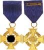 3.Reich Orden Treuedienst-Ehrenabzeichen Gold 1.Stufe 40 Jahre an Bandspange ** -