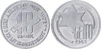 Deutschland / Polen / Getto Litzmannstadt 10 Mark (mit Echtheitszertifikat) Aluminium 2,65g aus dem New Yorker Lot -